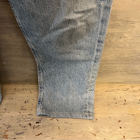 AGOLDE Los Angeles High Rise Button Fly Light Wash‎ Jeans 30x22 Good Condition - Picture 7 of 11